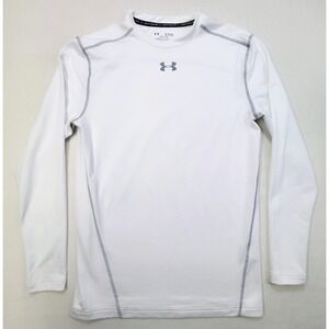 Under Armour ColdGear Compression Shirt Mens XL White Long Sleeve Limited Use